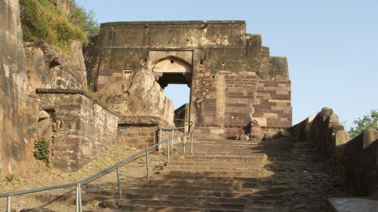 the exterior facade of a brick made fort