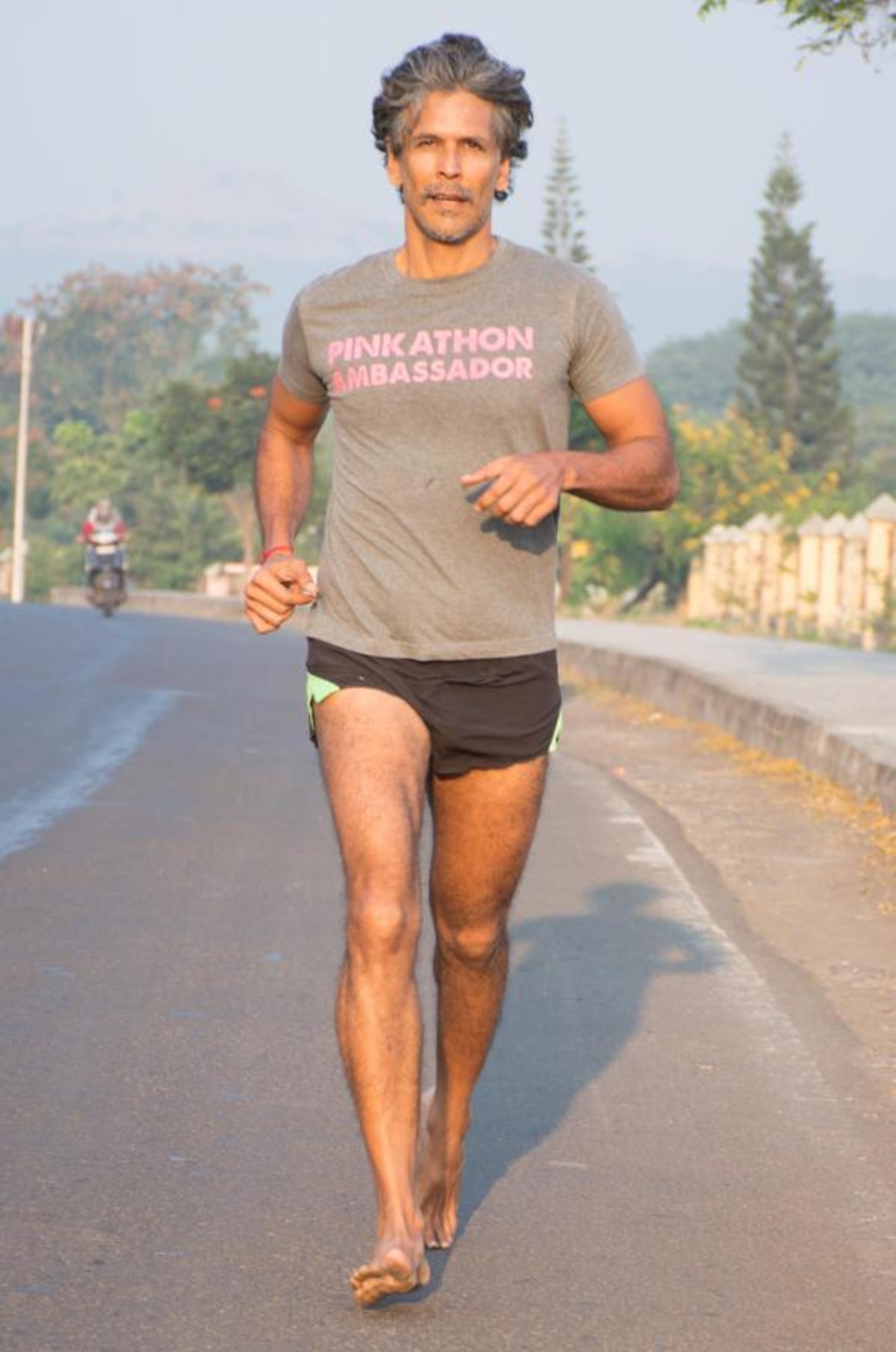 Milind soman running for pinkathon