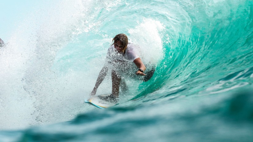 a surfer in Galle