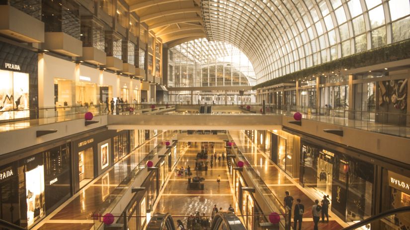 interior of a mall