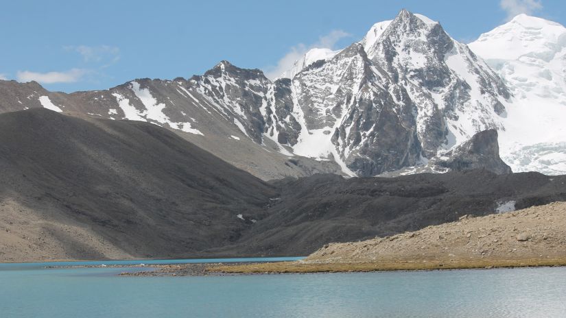 Gurugondmar lake near our hotel in Sikkim