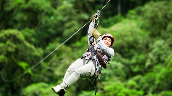 Zip- lining at Nature Trails