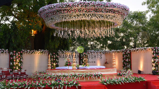 view of our outdoor wedding venue in ahmedabad