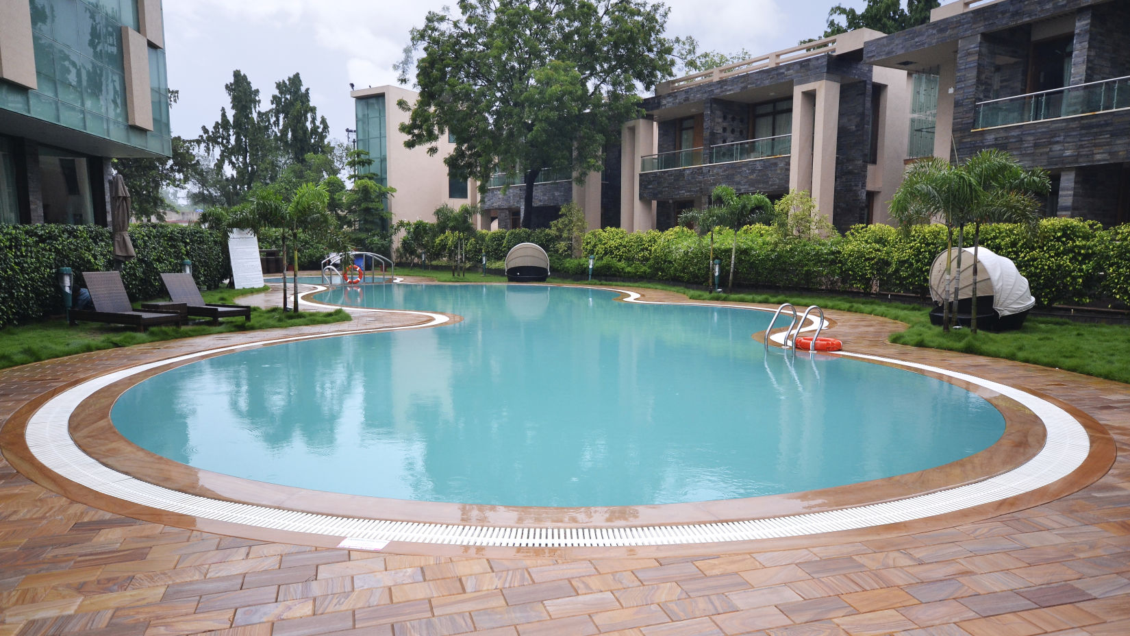 Swimming pool of a resort