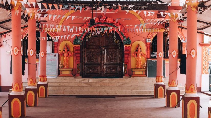 courtyard of a temple