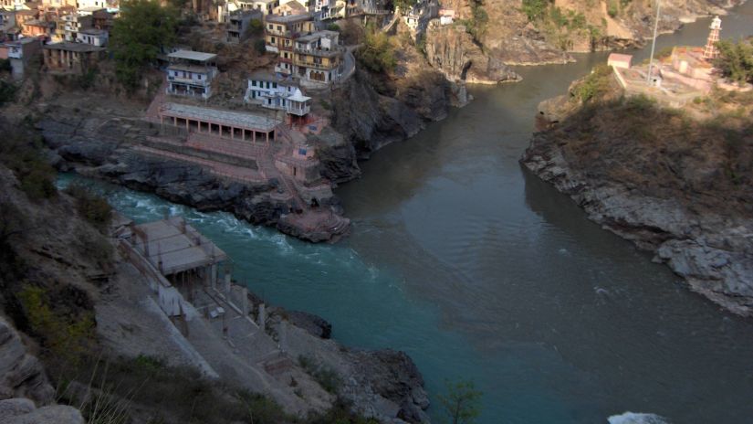 Devprayag Bhagirathi Alaknanda Sarovar portico Badrinath