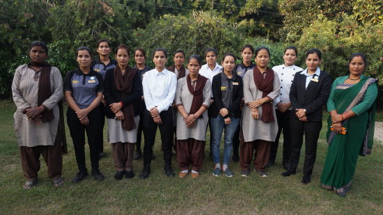 A group of Female Staff at Golden Tusk