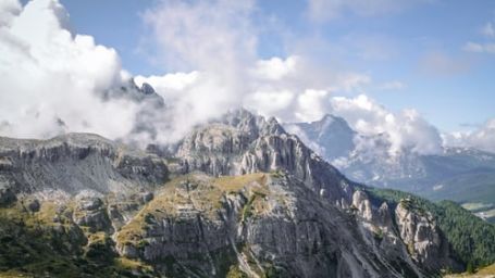 snow clad mountain peak