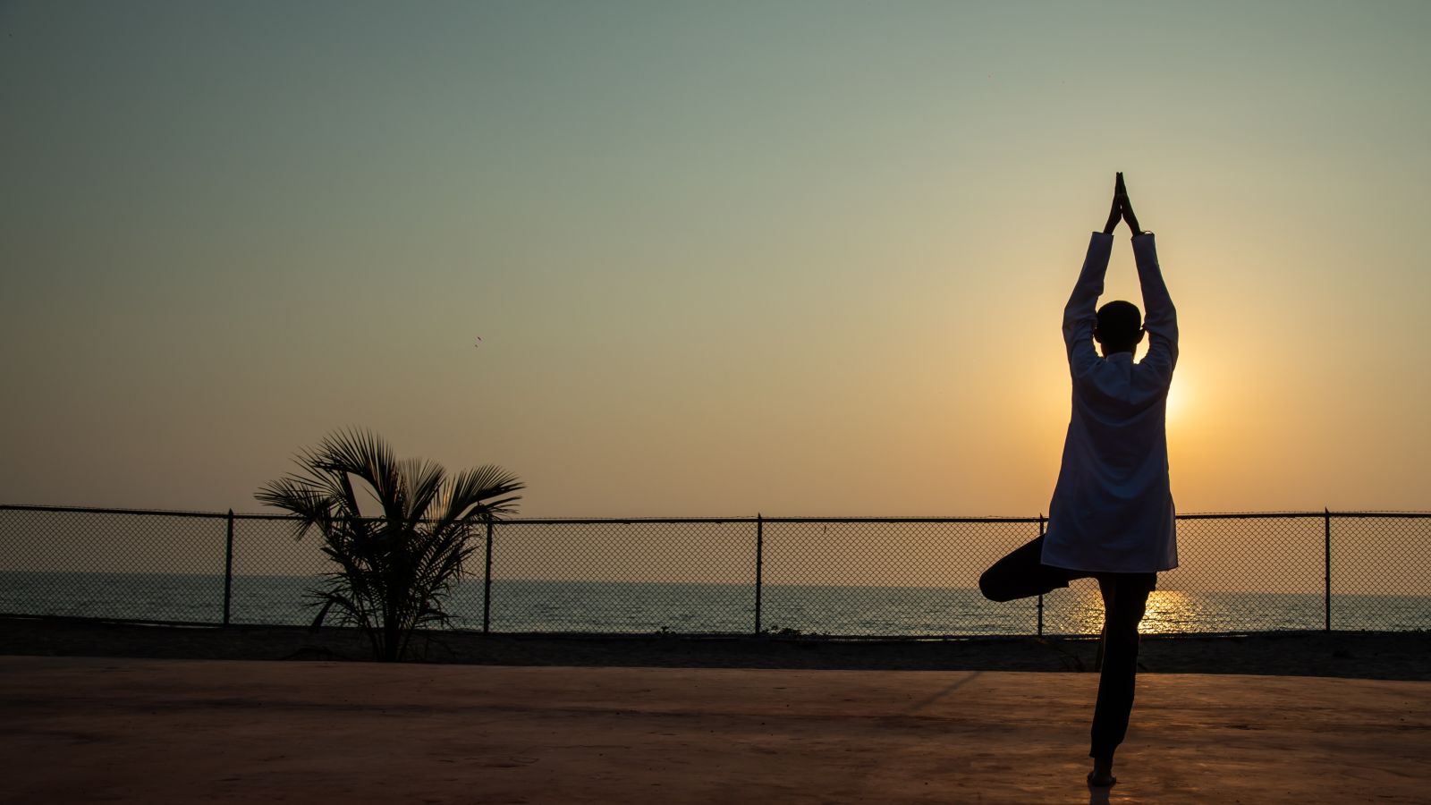 a person practising yoga 6