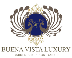 Buena Vista Luxury Garden Spa Resort - logo depicting two peacocks facing each other