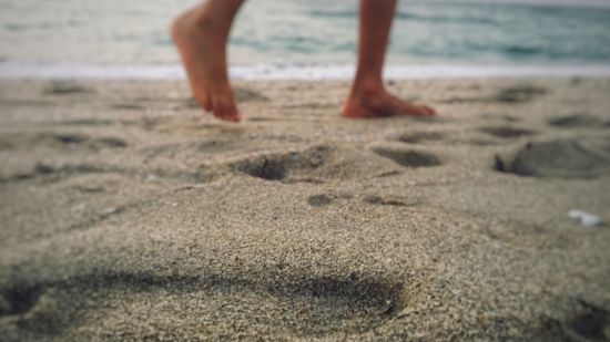 walking by the beach of Swaraj Dweep Island