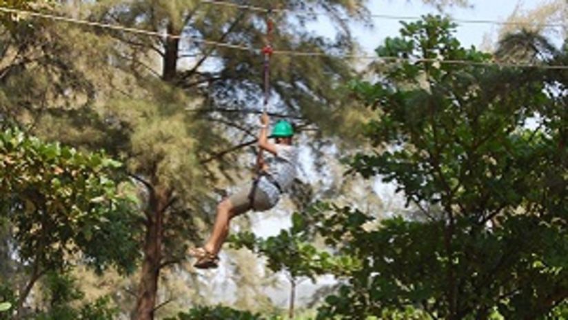 zip-line, Lotus Beach Resort, Murud Beach-Dapoli, Ratnagiri