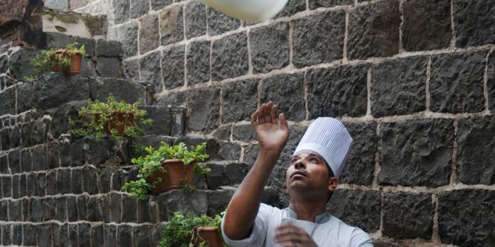 chef cooking at Fort JadhavGADH