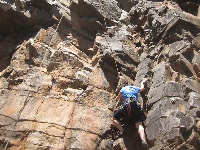 Rock Climbing at Neemrana's Glasshouse on The Ganges - 21st Century  Neemrana hotel in Rishikesh