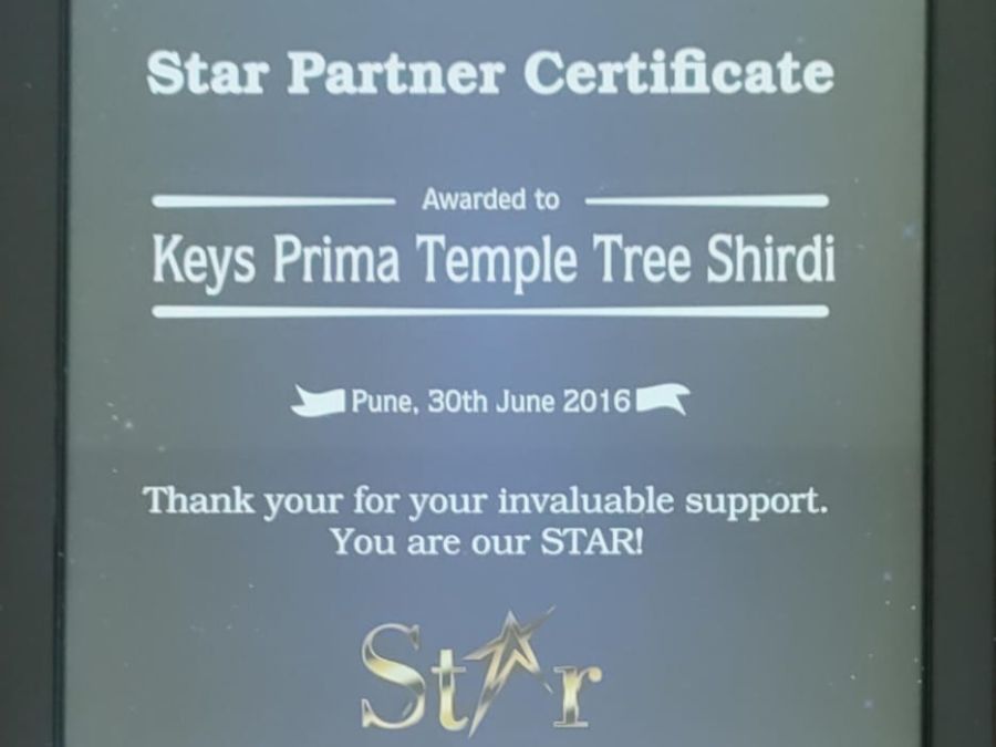 hotels in shirdi, 4 star hotel in shirdi, hotel temple tree shirdi, luxury hotel in shirdiegrg2016 Award - 6 MakeMyTrip Star Partner