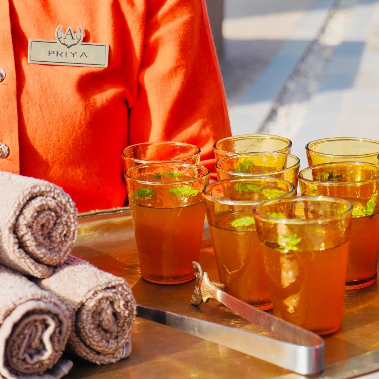 Tea Being Served at the Table