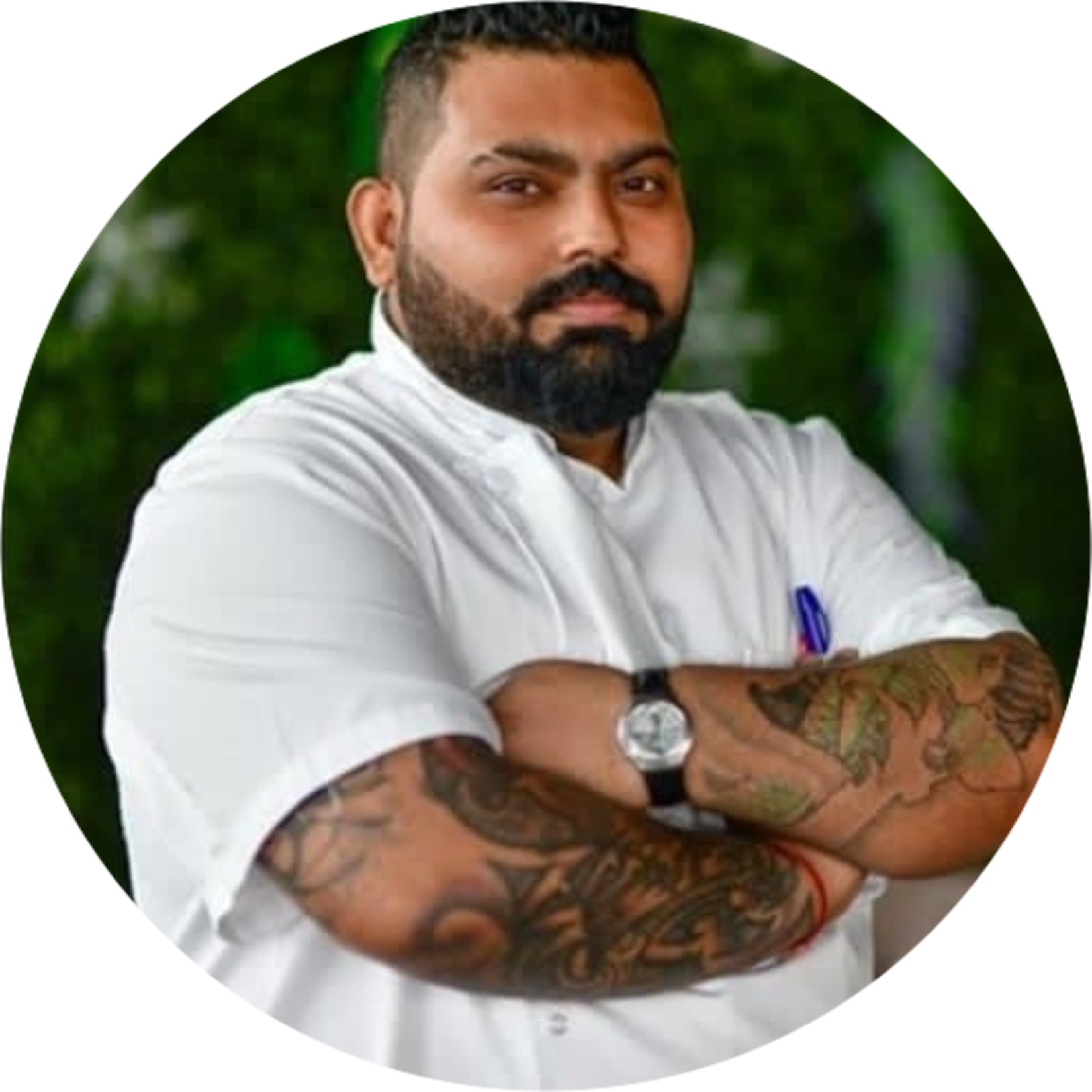 chef posing