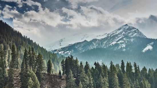 an image of snow covered mountains