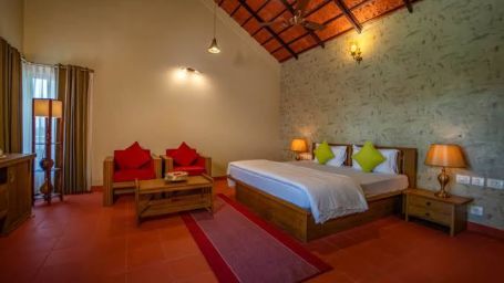 Room with double bed - Niraamaya Retreats Vaidekam Kannur