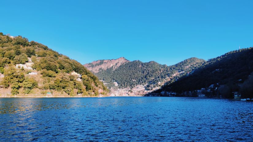 hills and a lake