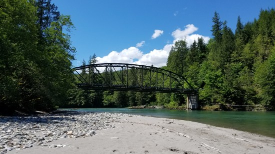 a serene river view surrounded by green trees and shot from the river bank