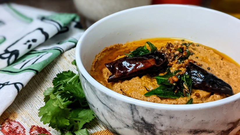 A bowl of traditional food in Gujarat 