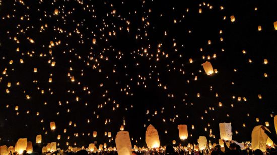 bright-celebration-crowd-sky lantern