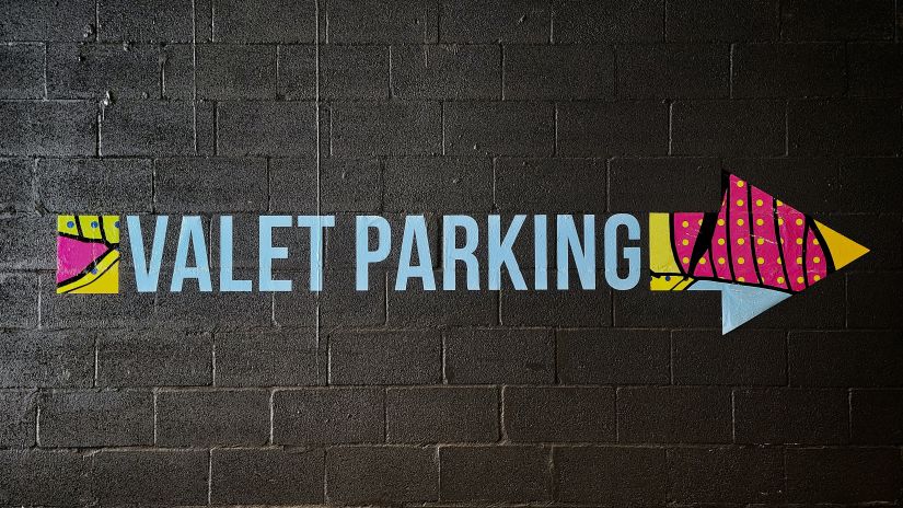 valet parking at E hotel