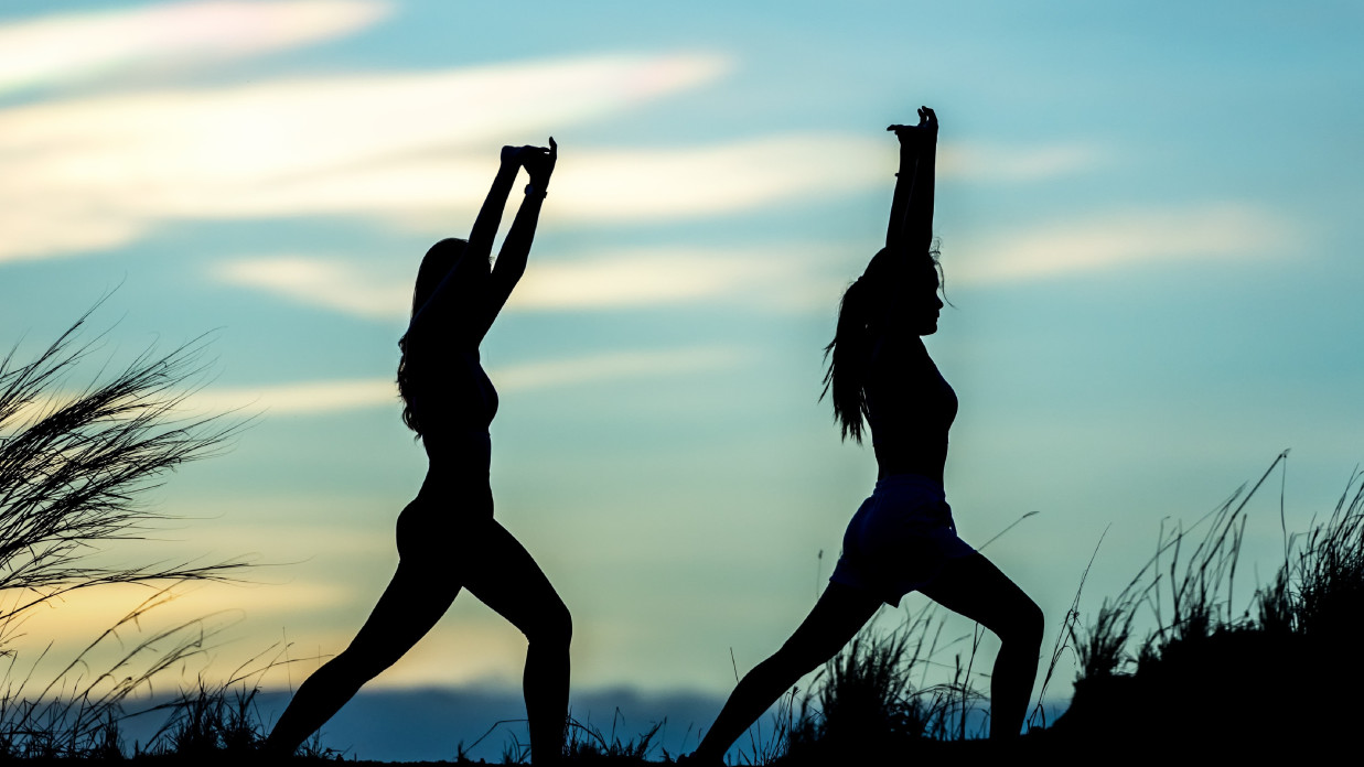 people practicing Yoga at The Serai Chikmagalur