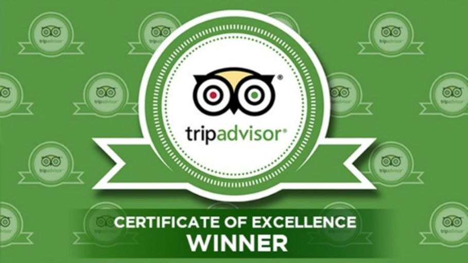 Tripadvisor Certificate of Excellence Winner