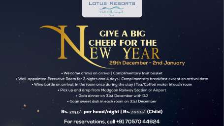 New Year Package Lotus Goa