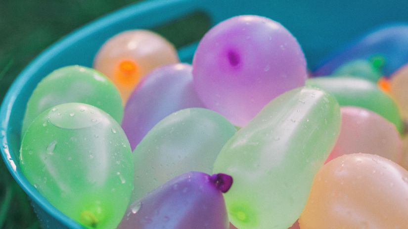 balloons filled with water