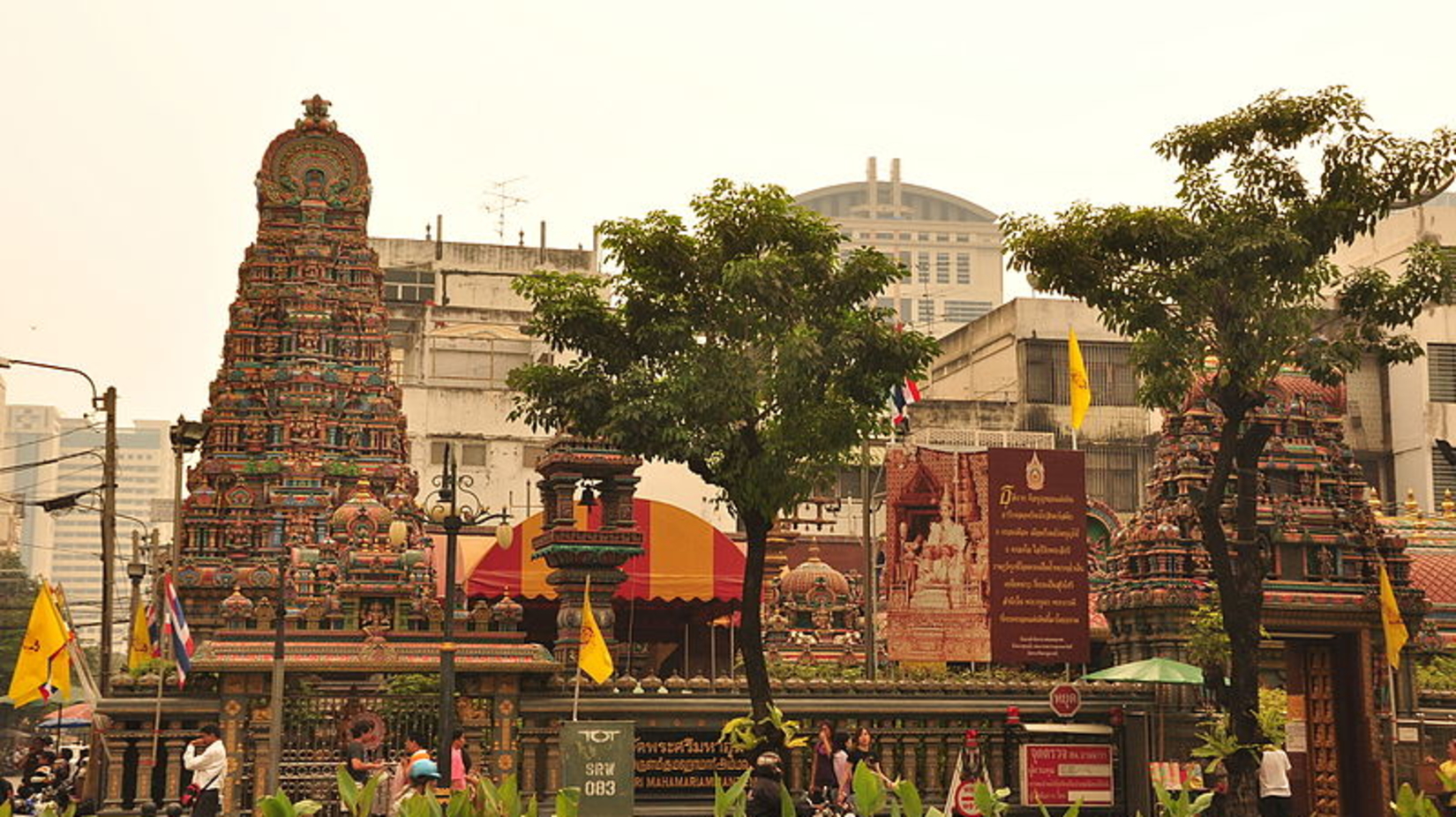 Wat Khaek Silom Sri Mariamman Hindu temple in Bangkok Thailand