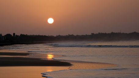 sunset at a beach