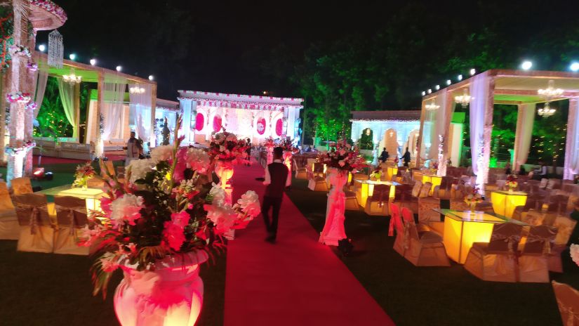 Main Lawn at clarks avadh - a grand wedding venue in Lucknow