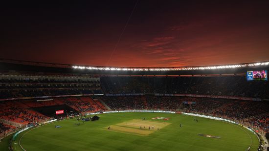 Narednra Modi cricket stadium aerial view