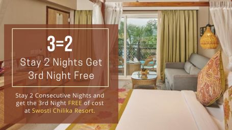 Stay 2 Nights Get 3rd Night Free at Swosti Chilika Resort