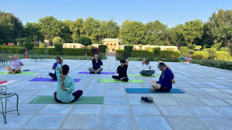 Yoga at Umaid Palace, Dausa 