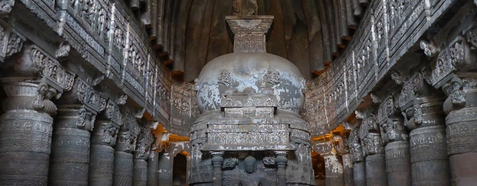 Ancient cave in Lonavala with beautiful architecture