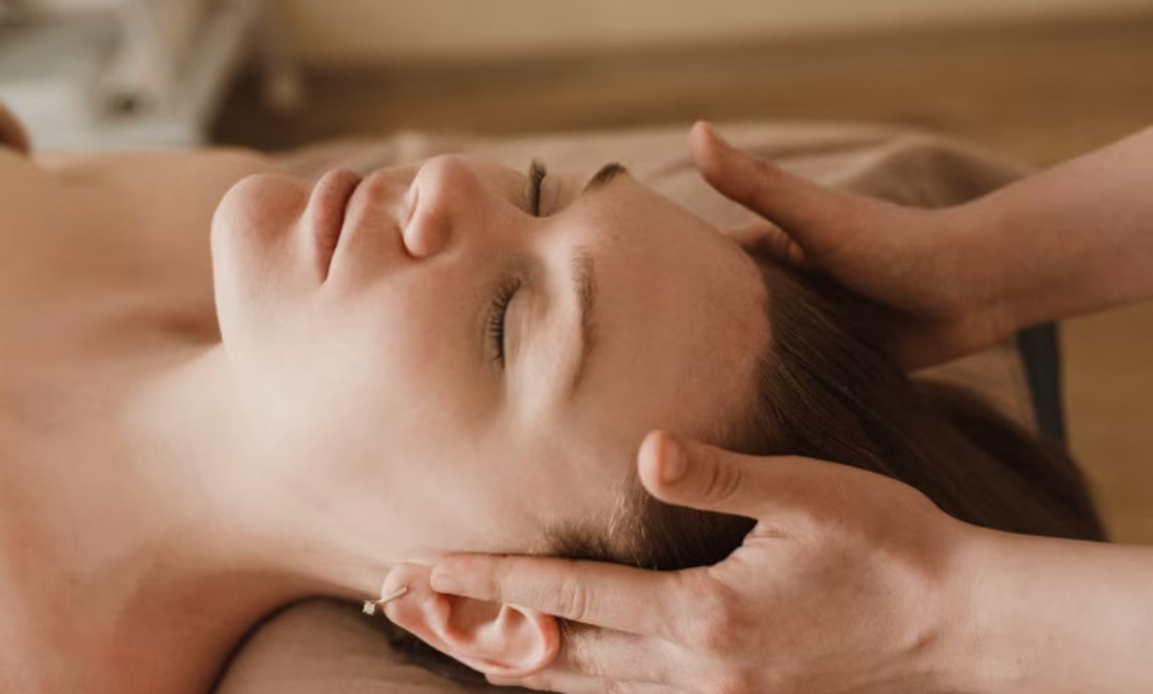 a woman getting a massage