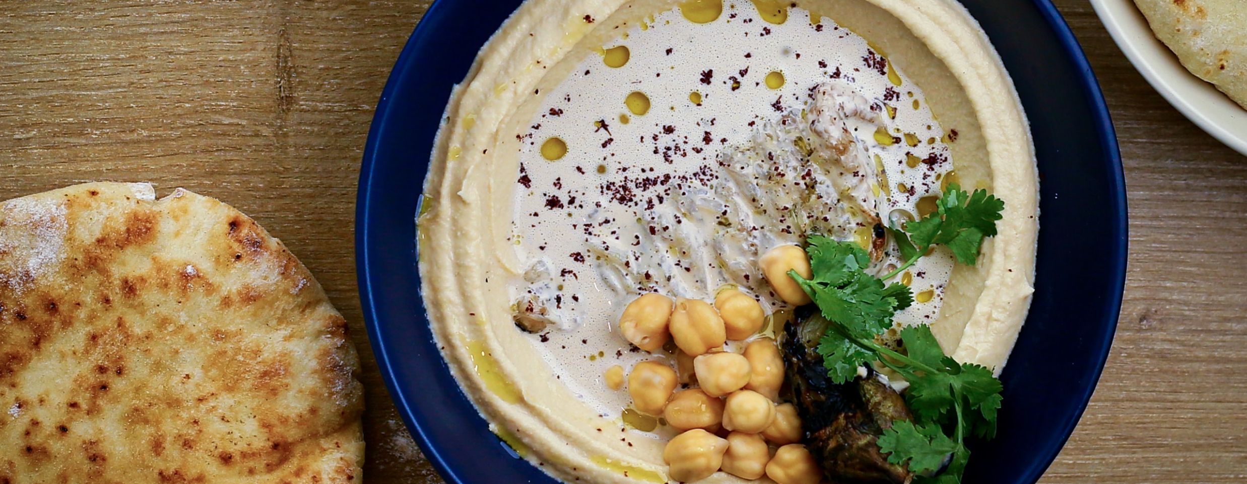 Mediterranean food served on a table