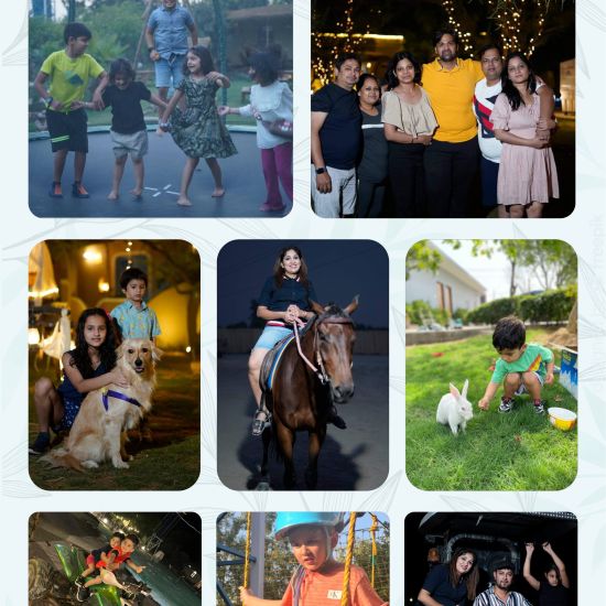 Collage of happy guests at Themis Mudhouse- A Nature's Wellness Resort