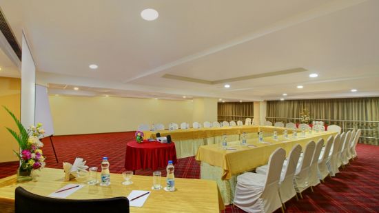 indoor seating space at the conference hall 1 - Monarch Luxur Hotel