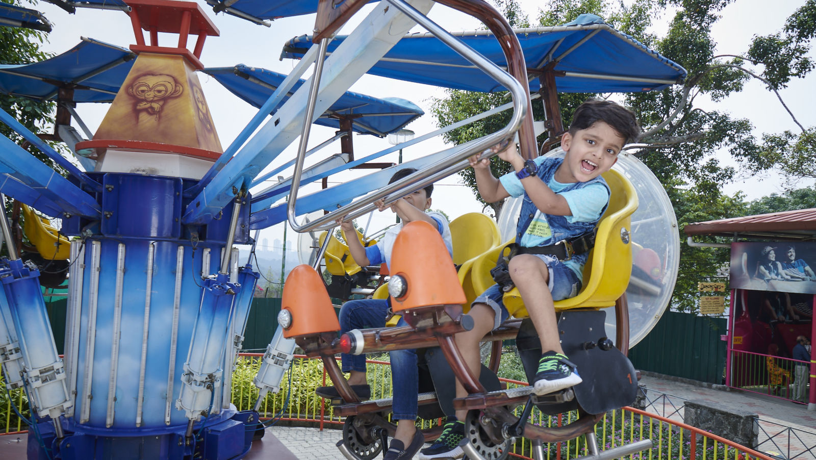 Kids enjoying a ride