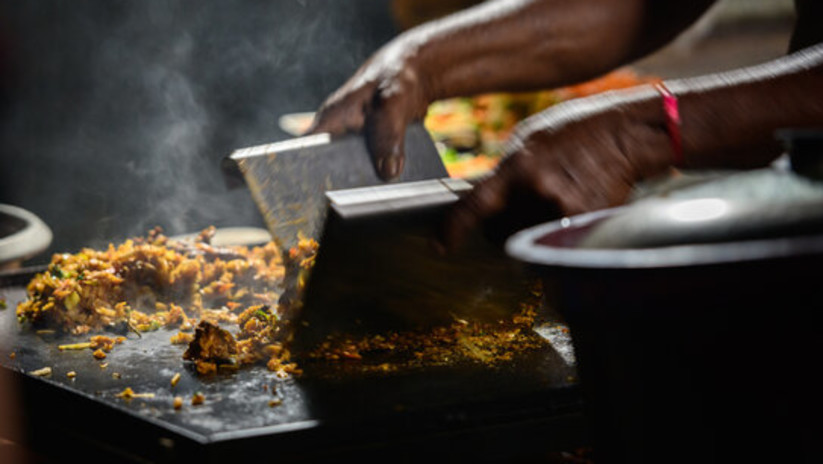 preparation of kottu roti