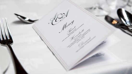 Weddings at Leisure Menu Planing