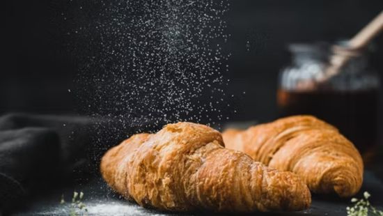 sugar sprinkled croissants 