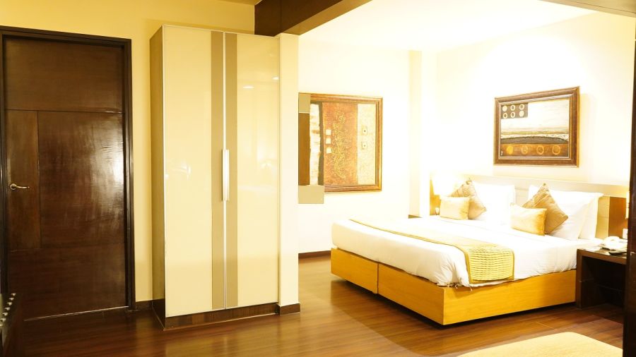 Club Premium Room featuring a bed at Shervani Nehru Place, New Delhi