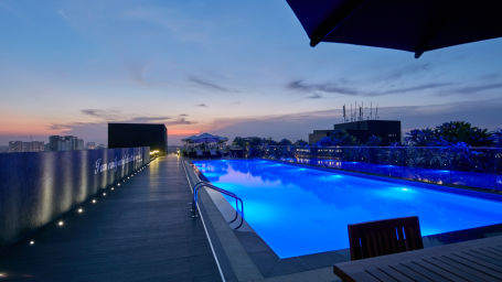 rooftop pool at The Waverly Hotels and Residences