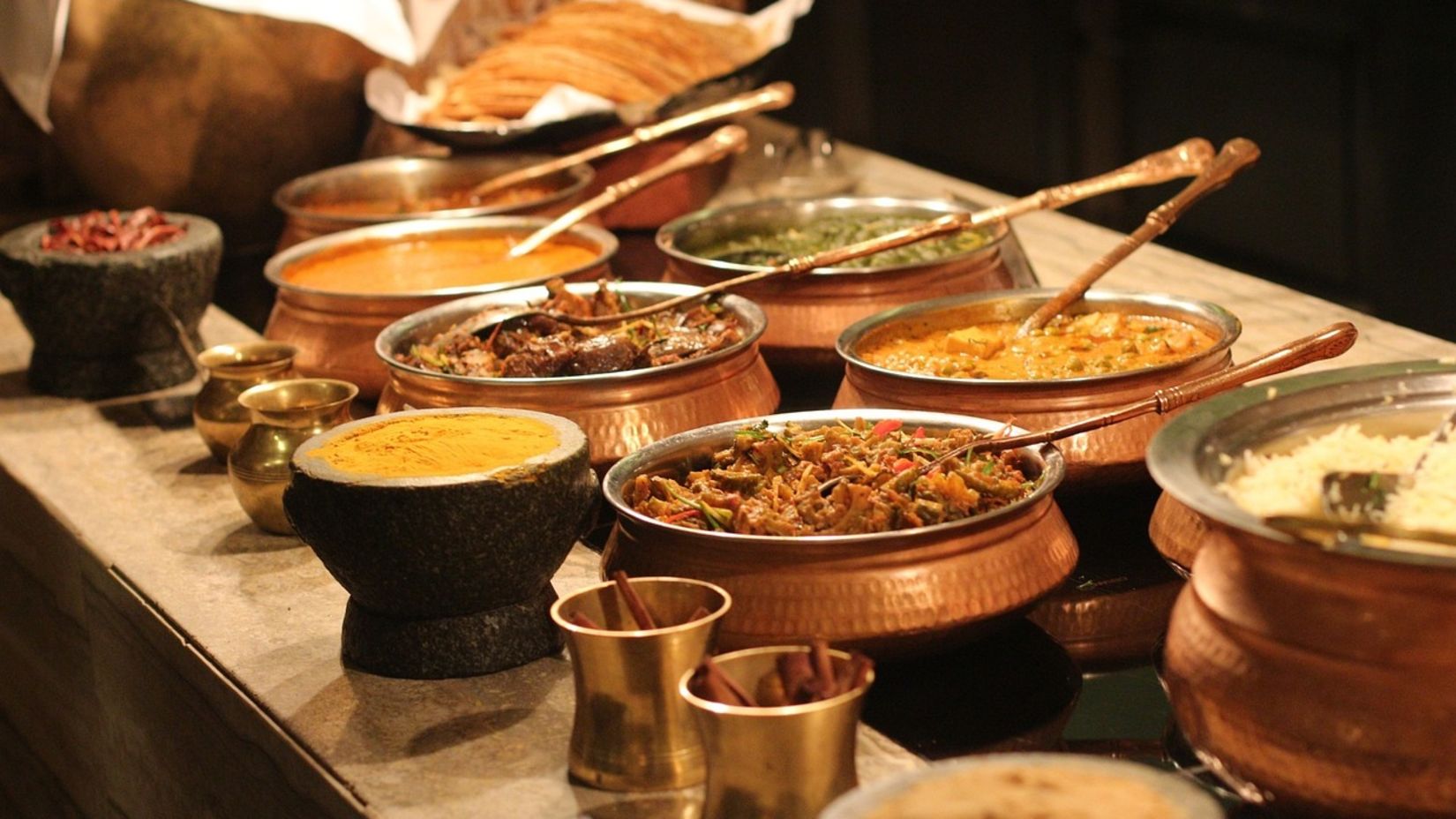 Delectable Indian buffet at The Orchid Hotel, Shimla